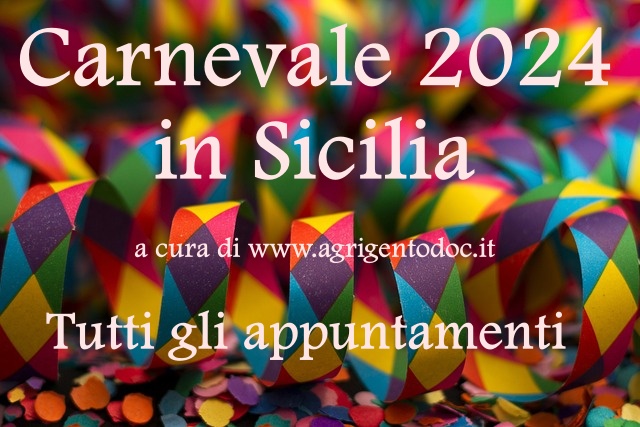 Carnevale 2024 in Sicilia, tutti gli appuntamenti.